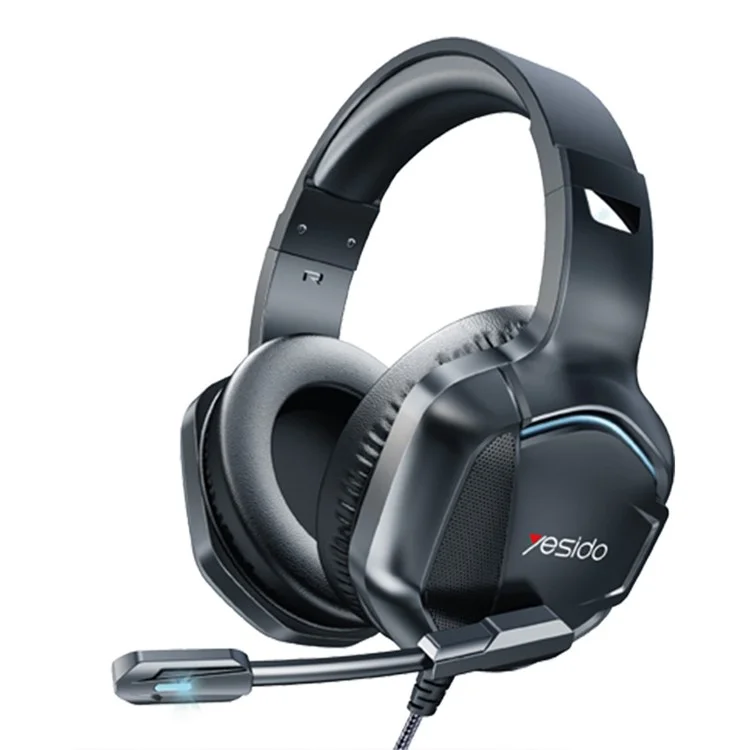 YESIDO Over-Ear Hörlurar med Mikrofon EK01 Stereo Gaming - Svart | 505771 | AlltMobil