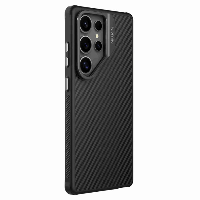 Nillkin - Nillkin Galaxy S25 Ultra Mobilskal Magsafe Aramid Fiber Hollow TPU