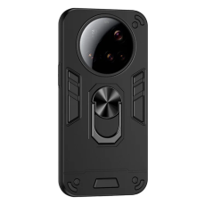 A-One Brand - Xiaomi 15 Ultra Mobilskal Defend Ring Kickstand - Svart