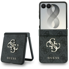 Guess - Guess Mobilskal F&ouml;r Galaxy Z Flip 8 Big 4G Logo - Svart