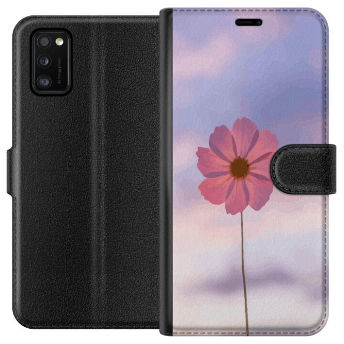 iSecrets - Plånboksfodral till Samsung Galaxy A41 med Rosa blomma