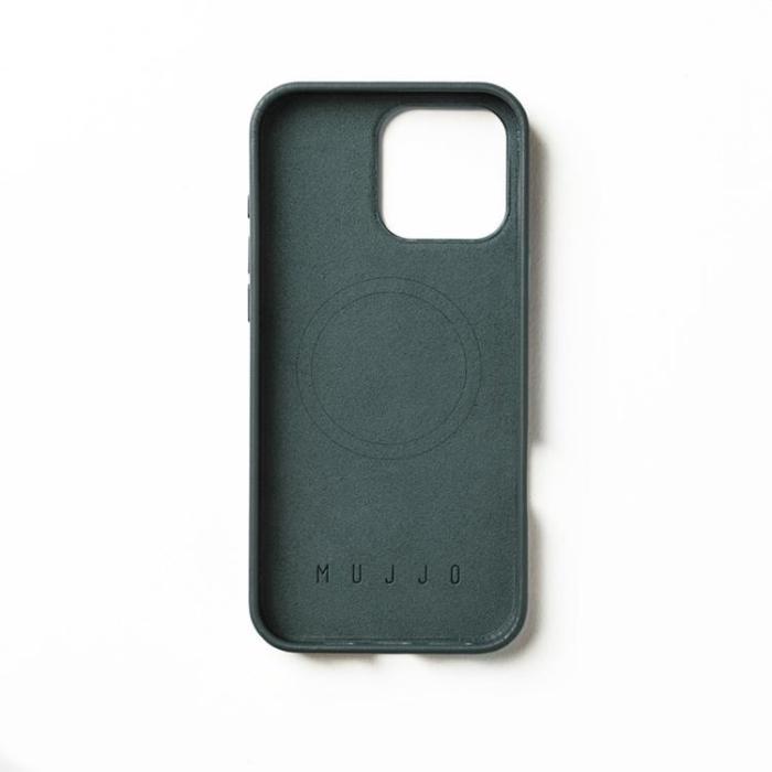 Mujjo - Mujjo iPhone 16 Pro Max Mobilskal MagSafe Läder - Livid Grön