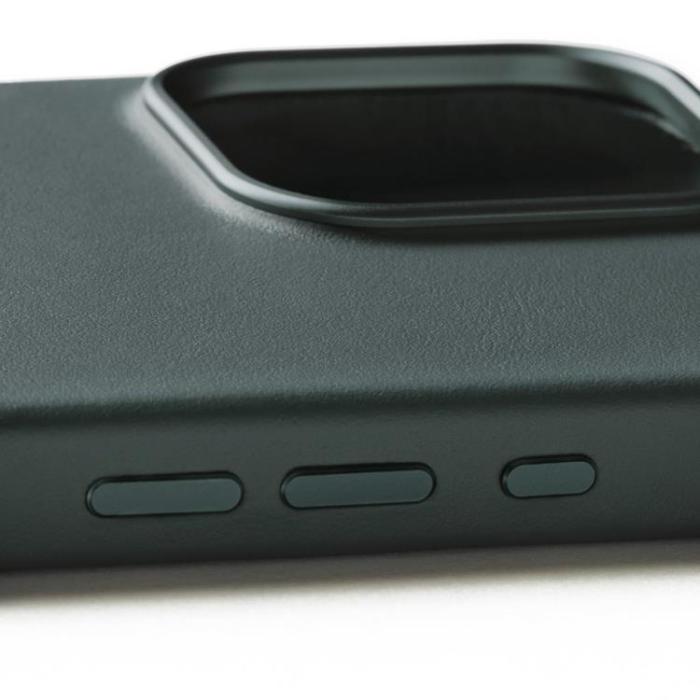 Mujjo - Mujjo iPhone 16 Pro Max Mobilskal MagSafe Läder - Livid Grön