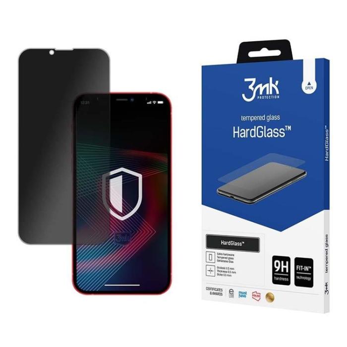 3MK - 3MK iPhone 13/13 Pro/14 Härdat Glas Skärmskydd - Privacy
