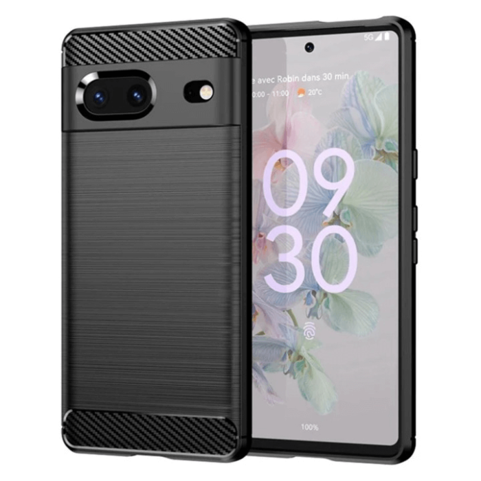 OEM - Google Pixel 7 Skal Carbond Fiber Texture - Svart