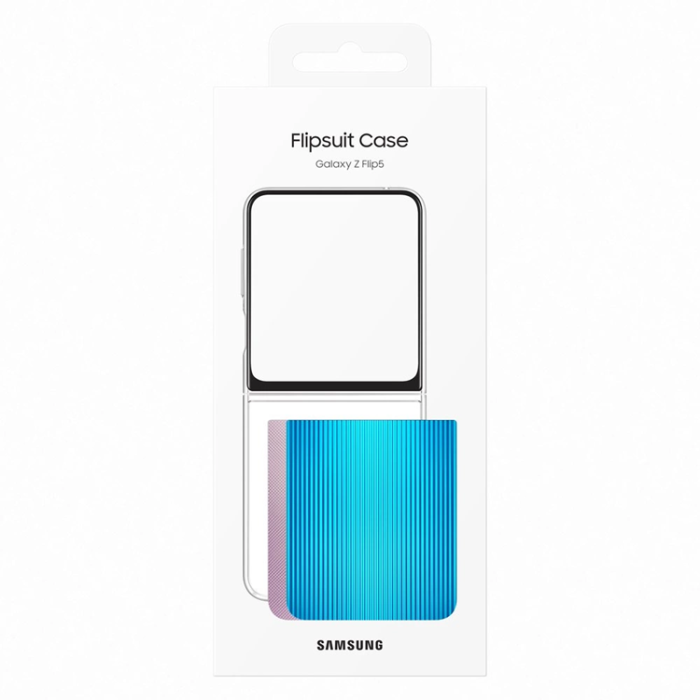 Samsung - Samsung Galaxy Z Flip 5 Mobilskal Flipsuit Silikon - Transparent