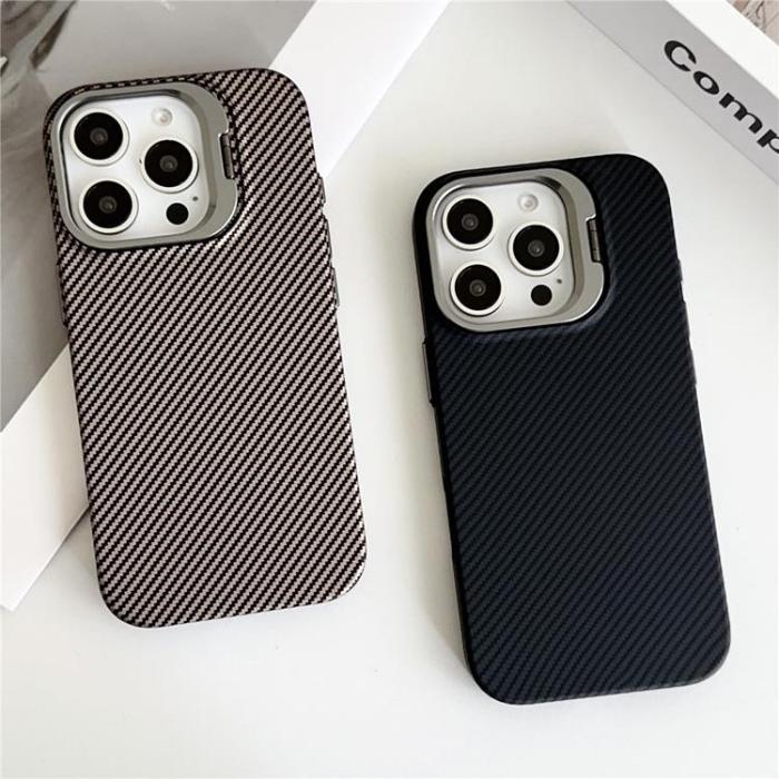 A-One Brand - iPhone 16 Pro Mobilskal MagSafe Carbon Fiber - Svart