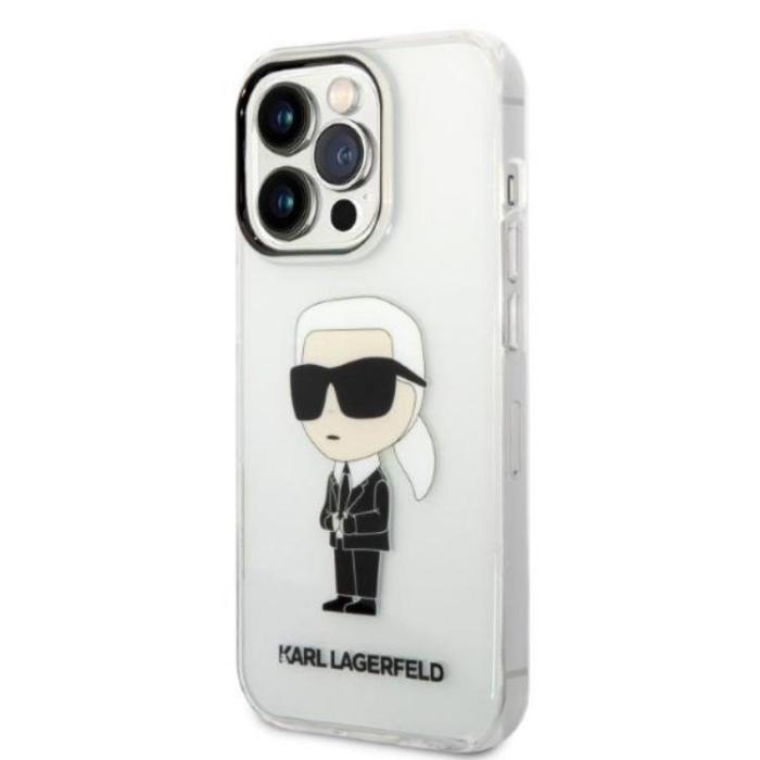 KARL LAGERFELD - Karl Lagerfeld iPhone 14 Pro Skal IML NFT Ikonik - Transparent