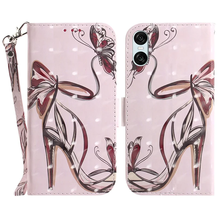 Sony Xperia 10 VI Plånboksfodral 3D Pattern - Butterfly | 2353 | AlltMobil