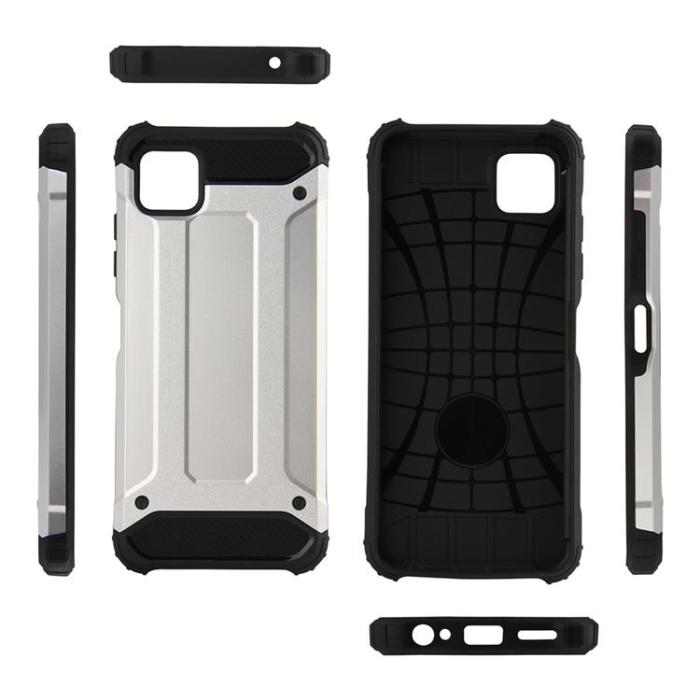 OEM - Galaxy A22 5G Skal Hybrid Armor Tough Rugged - Svart