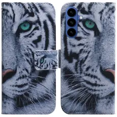 OEM - Samsung Galaxy S26 / S26 Pro Pl&aring;nboksfodral M&ouml;nstertryck Konstl&auml;der - Tiger