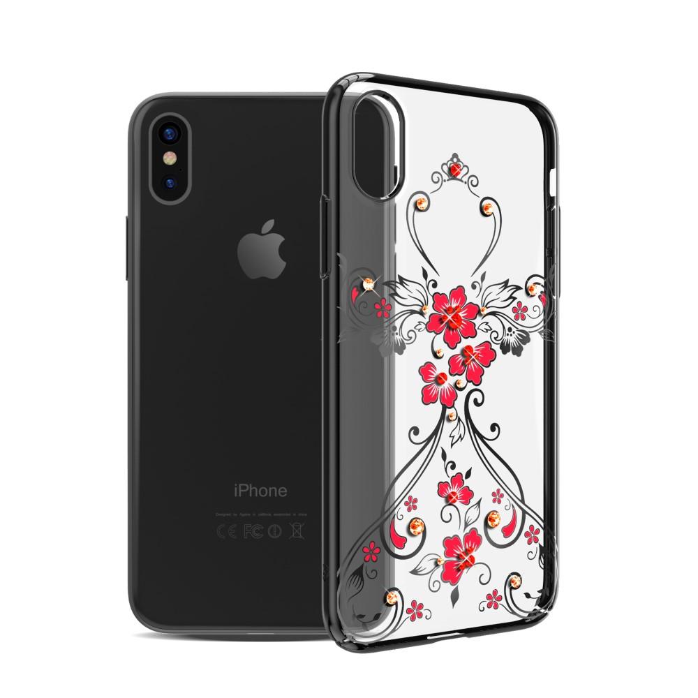 Kingxbar Skal Med Swarovski Stenar till iPhone XS / X - Flower | 2353 | AlltMobil