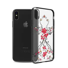 Kingxbar - Kingxbar Skal Med Swarovski Stenar till iPhone XS / X - Flower