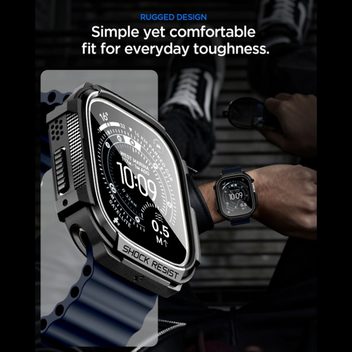 Spigen - Spigen Skal för Apple Watch Ultra 1/2/3 (49mm) Rugged Armor