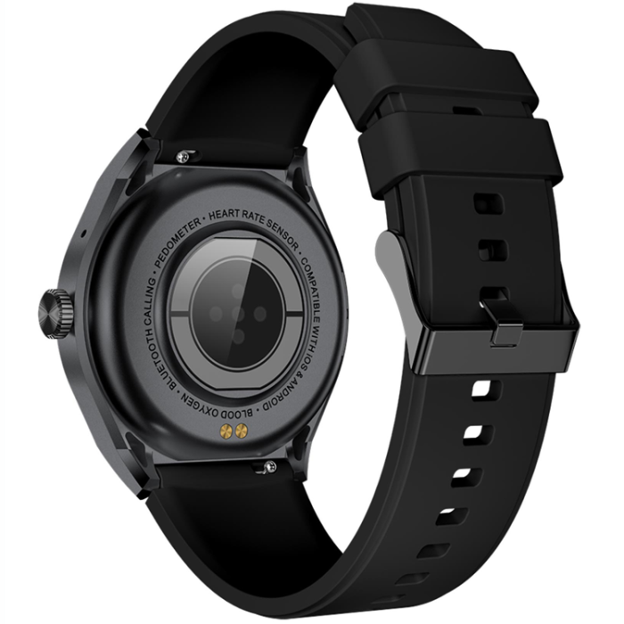 Celly - Celly Smartwatch Med Rund Urtavla Trainerhalo - Svart