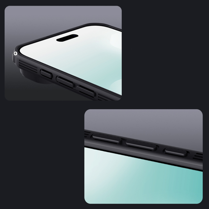 Nillkin - Nillkin iPhone Air Mobilskal MagSafe CamShield Pro - Transparent Svart