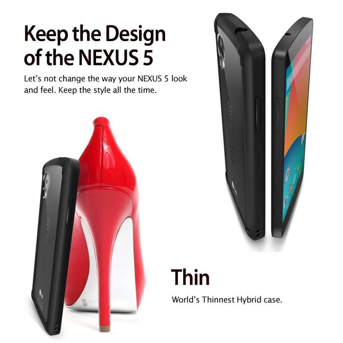 UTGATT5 - RINGKE Fusion skal till LG Nexus 5 (Svart)