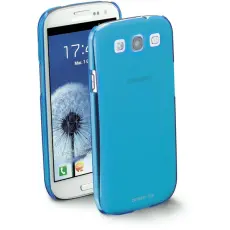 CellularLine - CellularLine Cool fluo skal Samsung Galaxy S3 (Bl&aring;) + Sk&auml;rmskydd