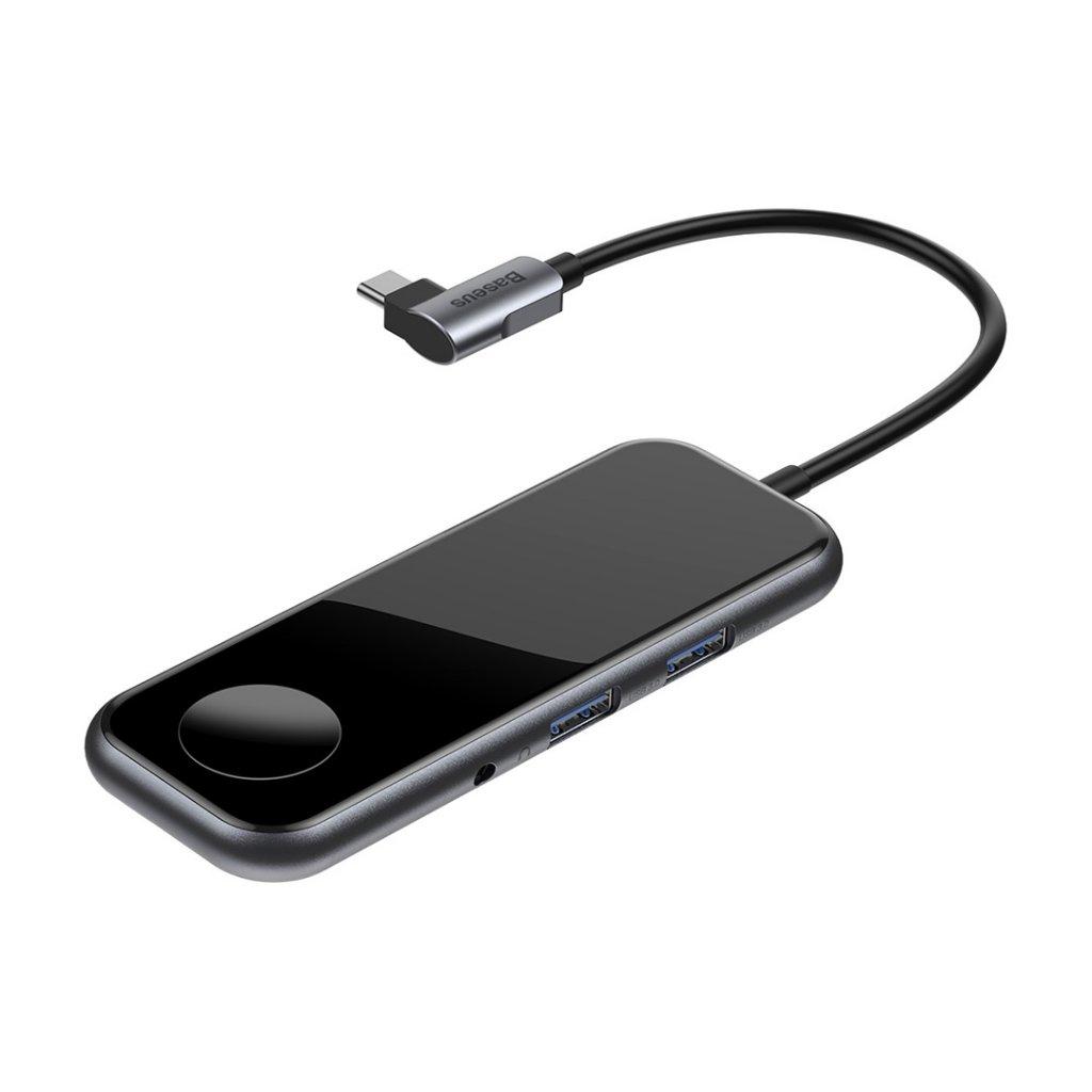 Baseus Mirror series USB-C adapter med inbyggd laddare för Apple Watch | 505295 | AlltMobil