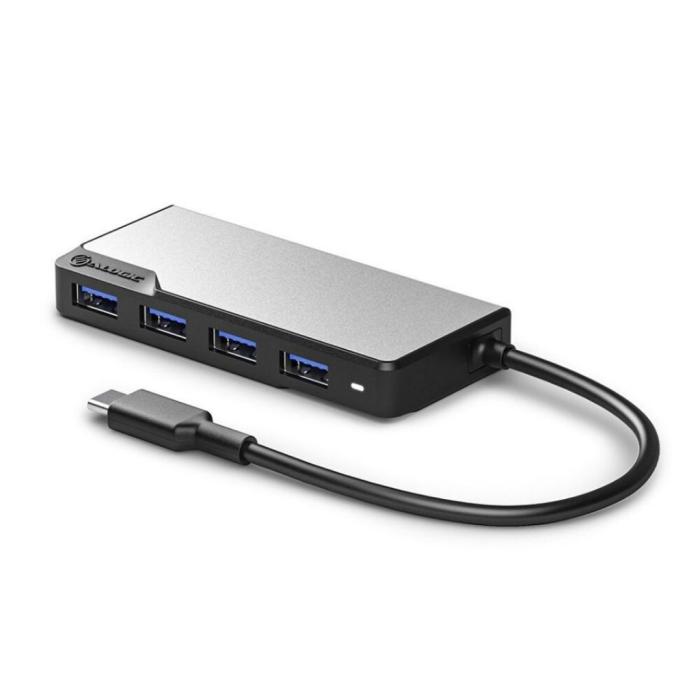 ALOGIC - ALOGIC USB-C Fusion SWIFT 4-i-1-hubb - Rymdgrå