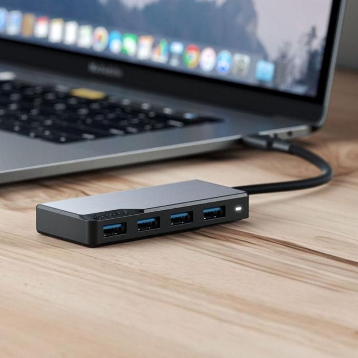 ALOGIC - ALOGIC USB-C Fusion SWIFT 4-i-1-hubb - Rymdgrå