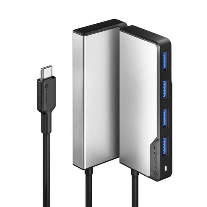 ALOGIC - ALOGIC USB-C Fusion SWIFT 4-i-1-hubb - Rymdgrå