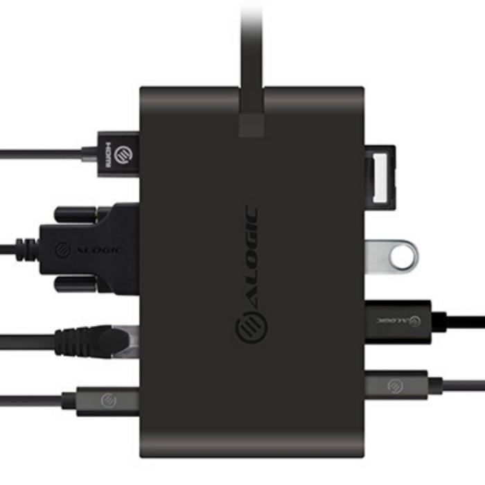 UTGATT1 - ALOGIC USB-C Travel Dock Pro 7 portar med 100W PD
