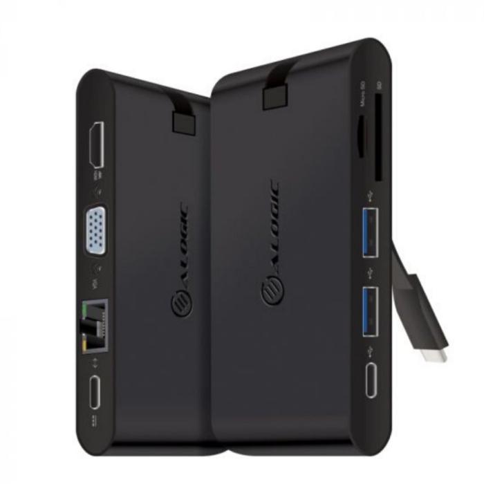 UTGATT1 - ALOGIC USB-C Travel Dock Pro 7 portar med 100W PD