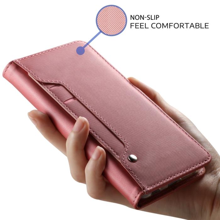 OEM - Plånboksfodral med Spegel till Huawei P40 - Rose Gold