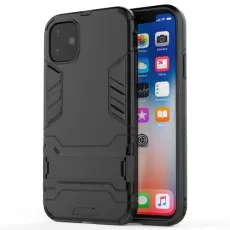 OEM - Skal med Kickstand Stativ f&ouml;r iPhone 11 Pro Max - Svart