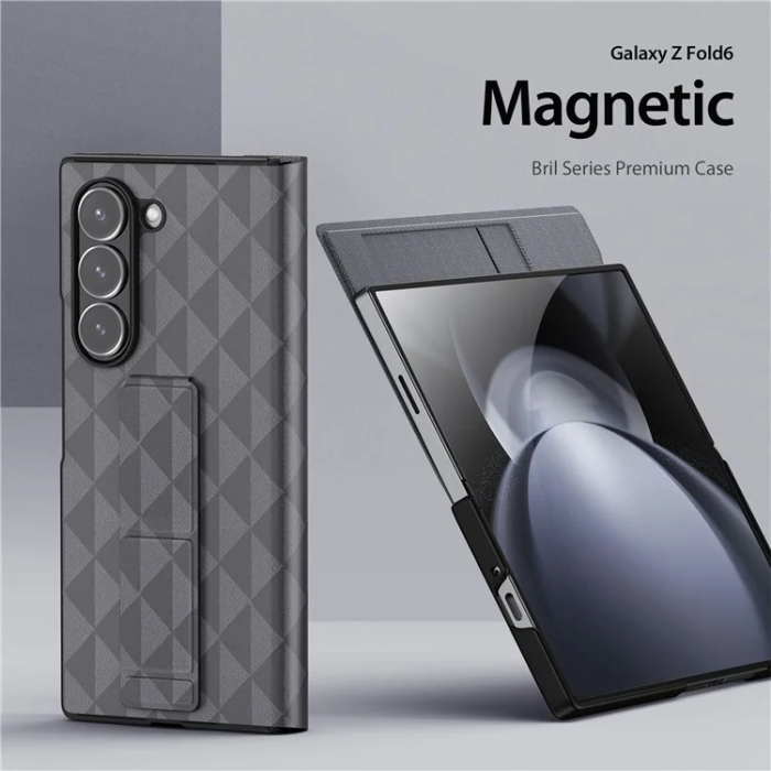 Dux Ducis - Dux Ducis Galaxy Z Fold 6 Plånboksfodral Fitt Kickstand - Grå