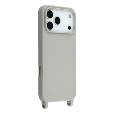 A-One Brand - iPhone 17 Pro Max Mobilskal TPU med Hål för Rem - Grå