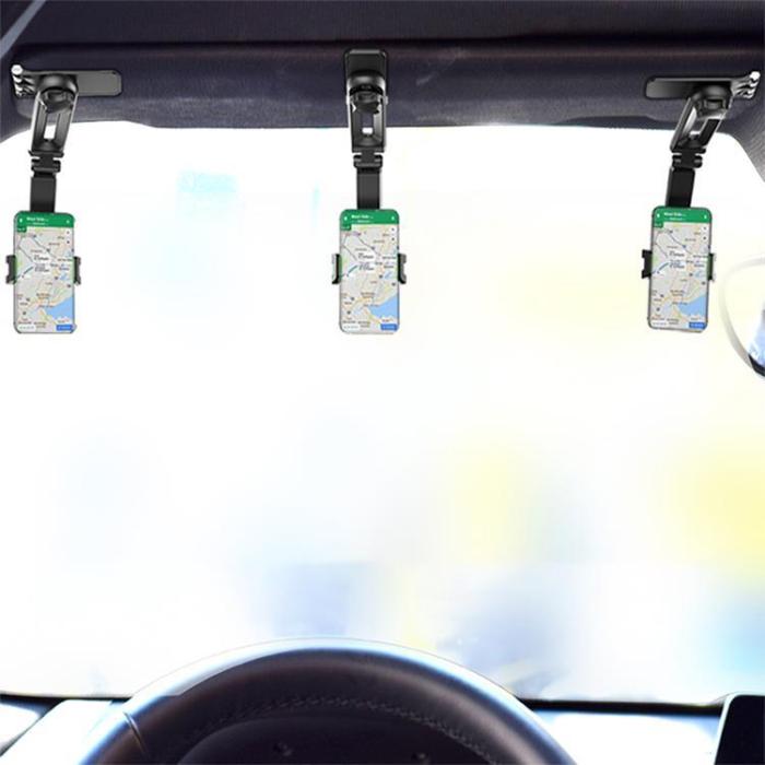 OEM - Mobilhållare 360 Degree Sun Visor - Svart