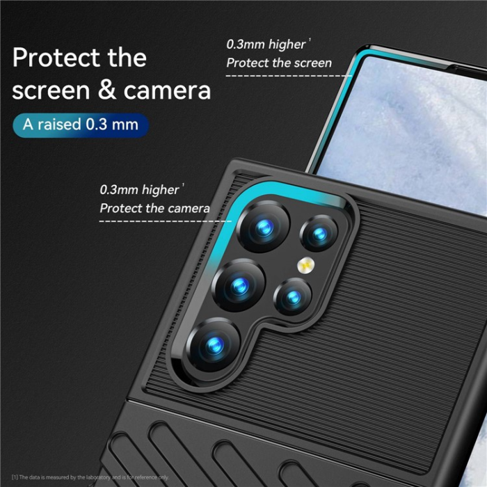 OEM - Galaxy S23 Ultra Skal Thunder Twill - Svart
