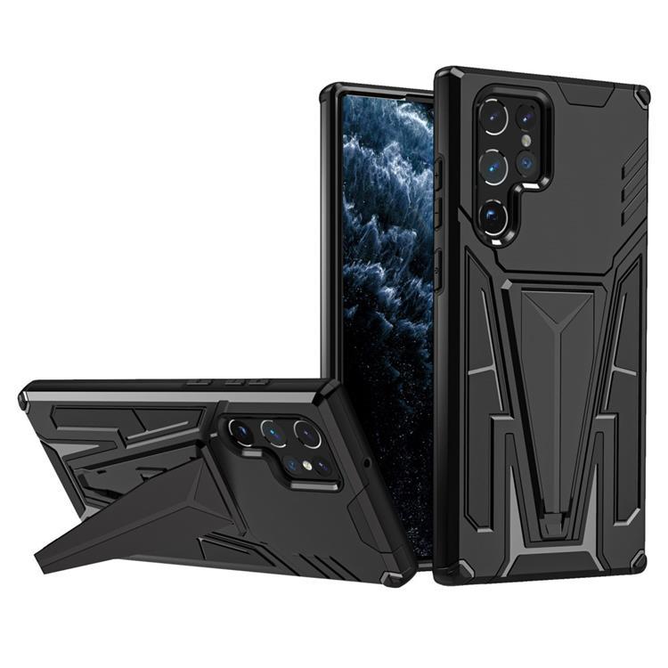 V-Shaped Kickstand Skal Galaxy S22 - Svart | 2353 | AlltMobil