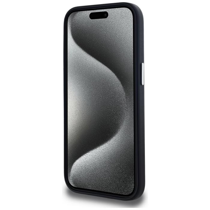 KARL LAGERFELD - Karl Lagerfeld Mobilskal till iPhone 15 MagSafe FW Metal Plate - Svart