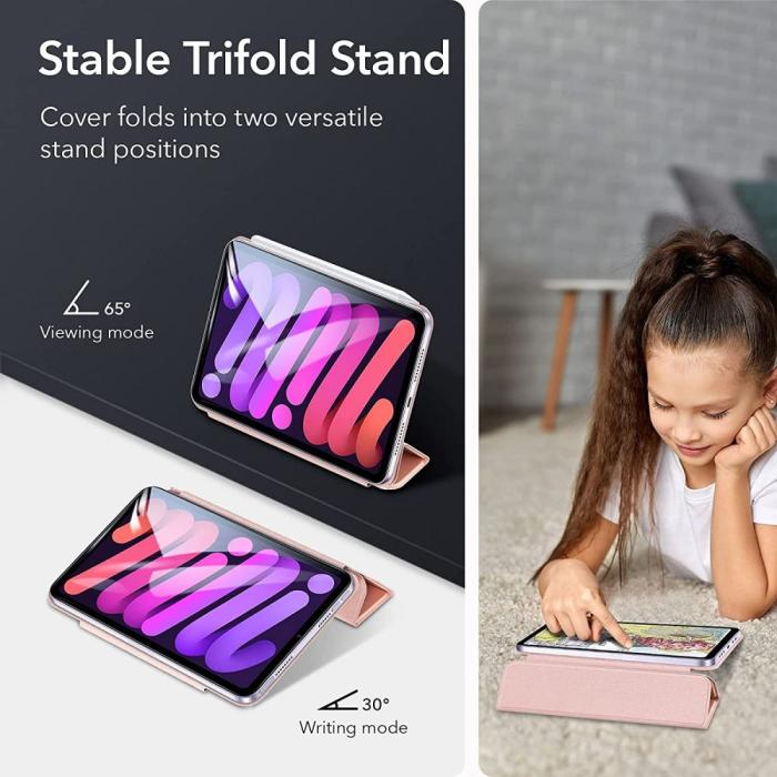 UTGATT5 - ESR Rebound Magnetic Fodral iPad Mini 6 2021 - Rosa Guld