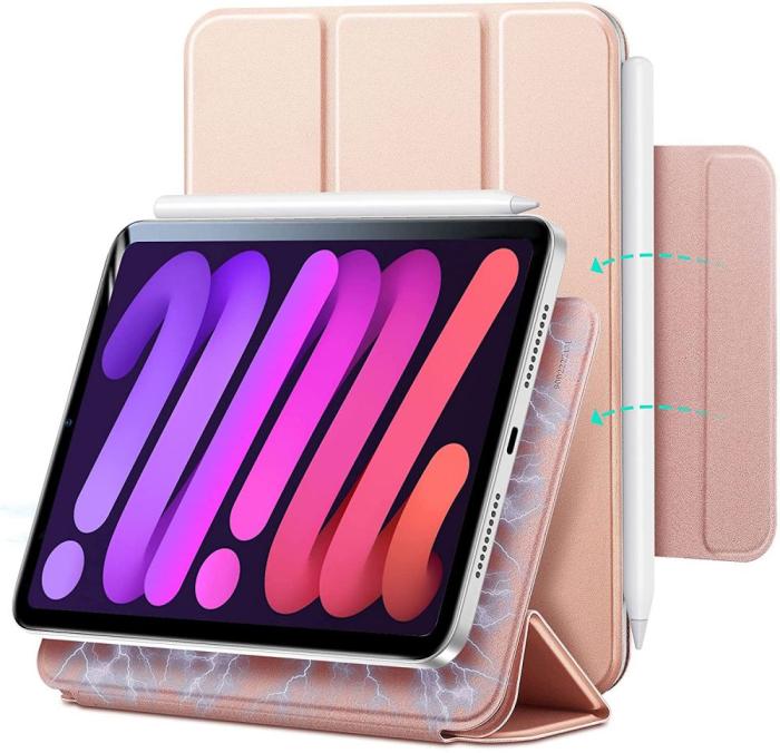UTGATT5 - ESR Rebound Magnetic Fodral iPad Mini 6 2021 - Rosa Guld