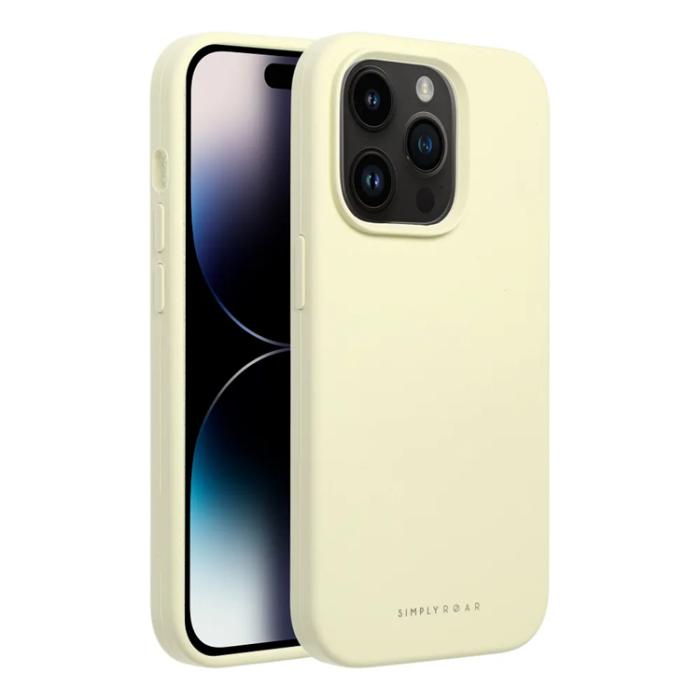 OEM - iPhone 15 Pro Mobilskal Roar Cloud Skin - Ljusgul