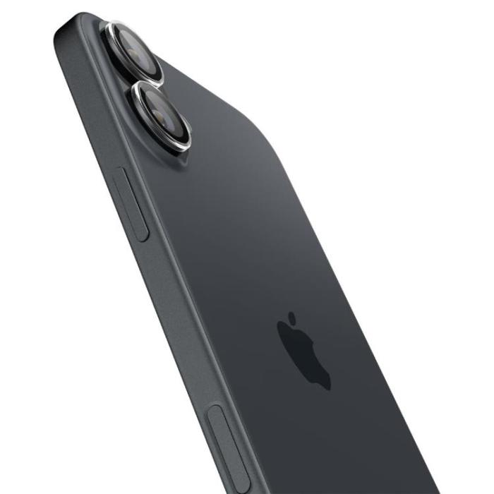 Spigen - [2-Pack] Spigen iPhone 16/16 Plus Kameralinsskydd Härdat glas EZ Fit