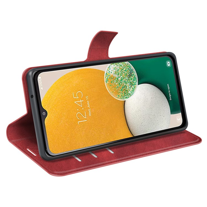 A-One Brand - Galaxy A14 5G/4G Plånboksfodral Calf Flip Folio - Röd