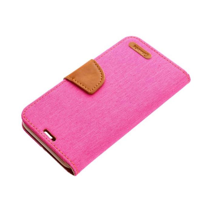 OEM - CANVAS Plånboksfodral För Galaxy A54 5G - Rosa