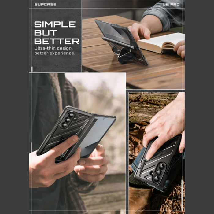 SupCase - SupCase Mobilskal För Galaxy Z Fold 7 Unicorn Beetle Pro - Svart
