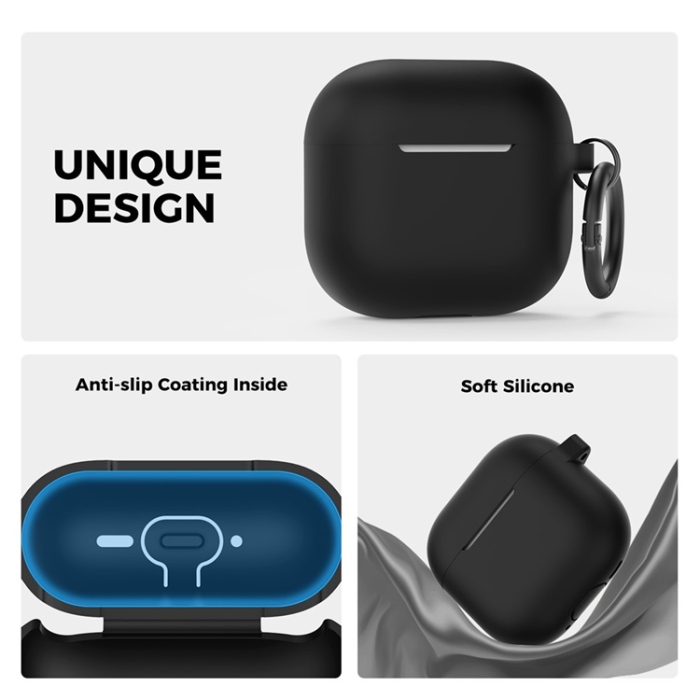 AHASTYLE - AHASTYLE AirPods 4 Skal Silikon PT196 - Svart