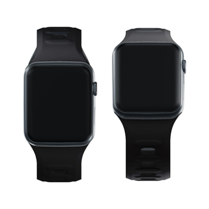 3MK - 3mk Apple Watch (42/44/45/49mm) Armband Silikon - Svart