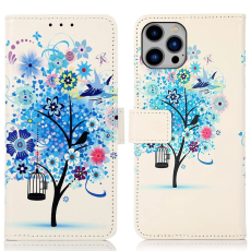 Taltech - iPhone 15 Pro Max Plånboksfodral - Blå Träd