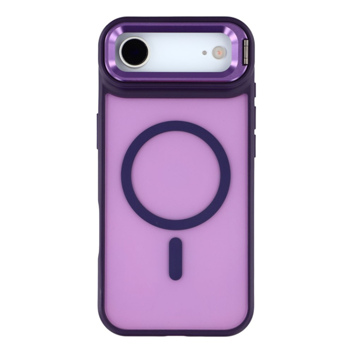 A-One Brand - iPhone Air Mobilskal MagSafe Lins Kickstand - Mörklila