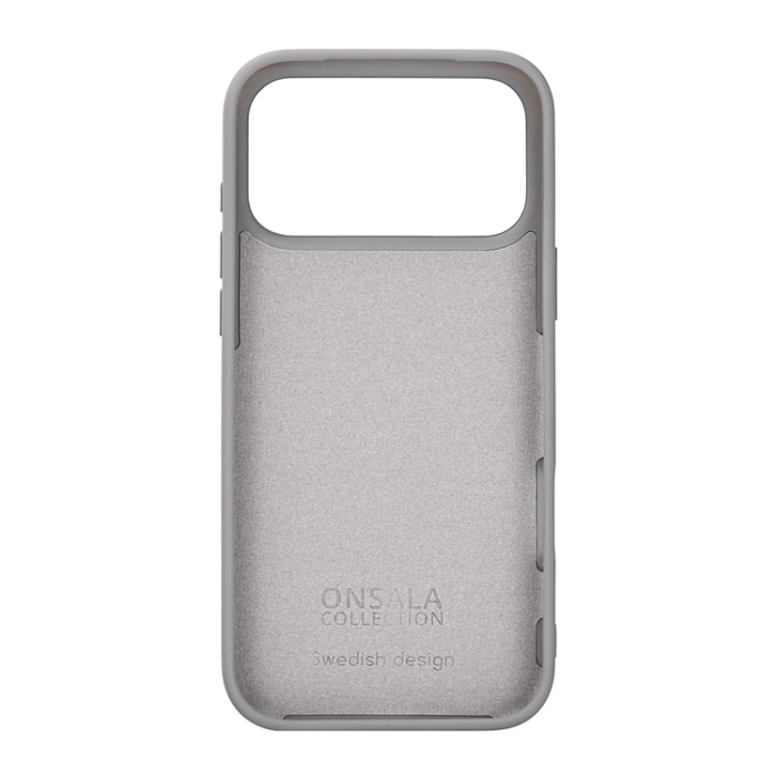 Onsala - ONSALA iPhone 17 Pro Max Mobilskal med Silikonkänsla - Betong