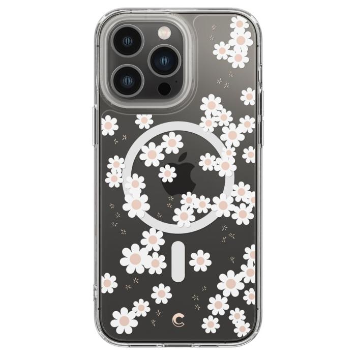 UTGATT1 - Spigen iPhone 14 Pro Max Magsafe Skal Cyrill Cecile - Vit Daisy