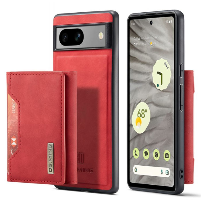 DG.MING - DG.MING Google Pixel 7A Plånboksfodral M2 2-in-1 - Röd